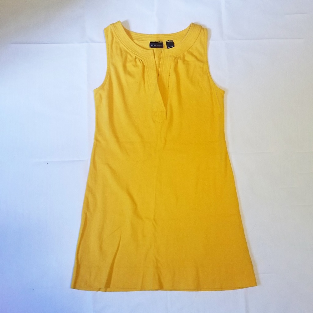 New York & Company Mustard Yellow Dress M